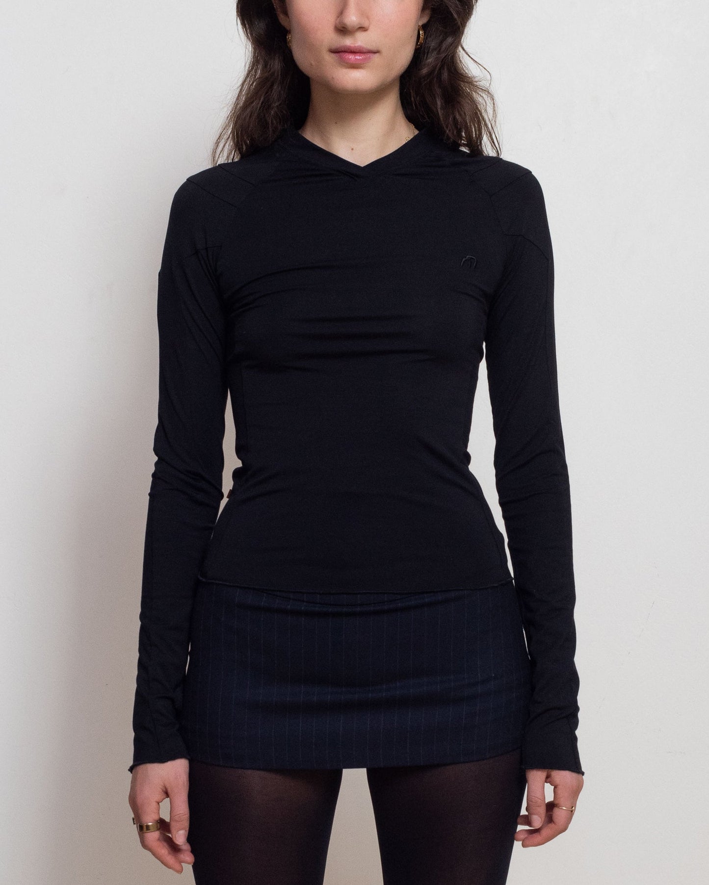 Black Long Sleeve Mel Tee