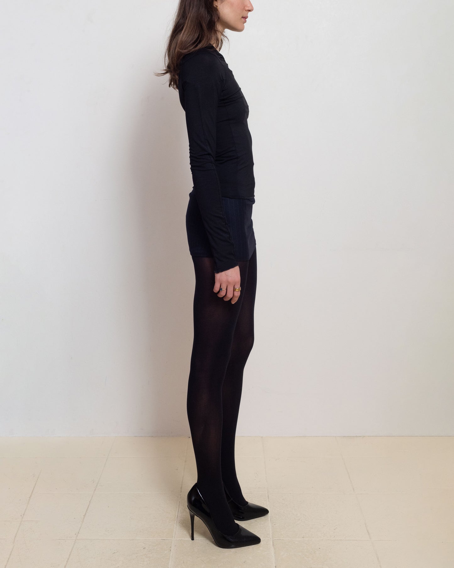 Black Long Sleeve Mel Tee