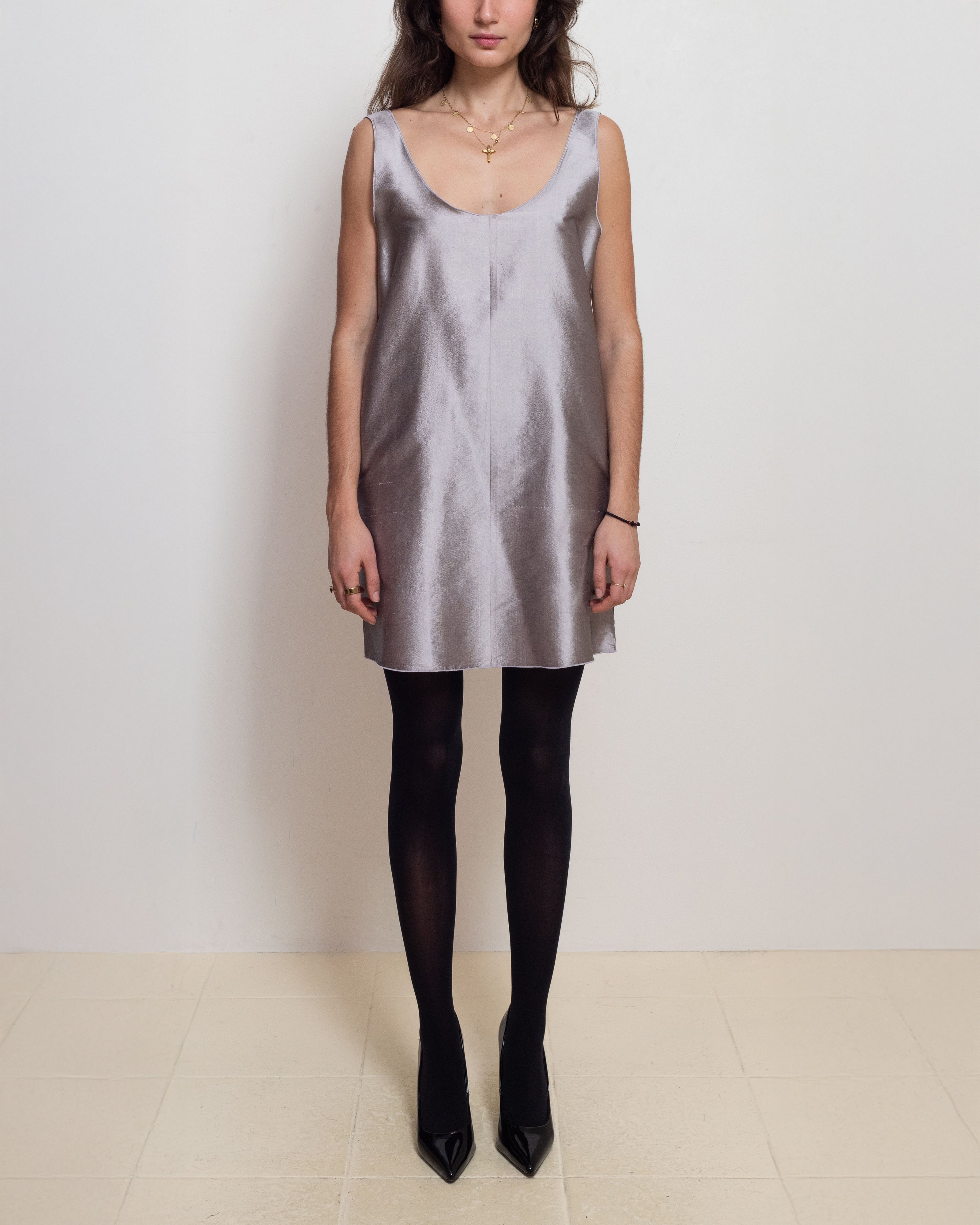 Lavender Silk Lotte Dress