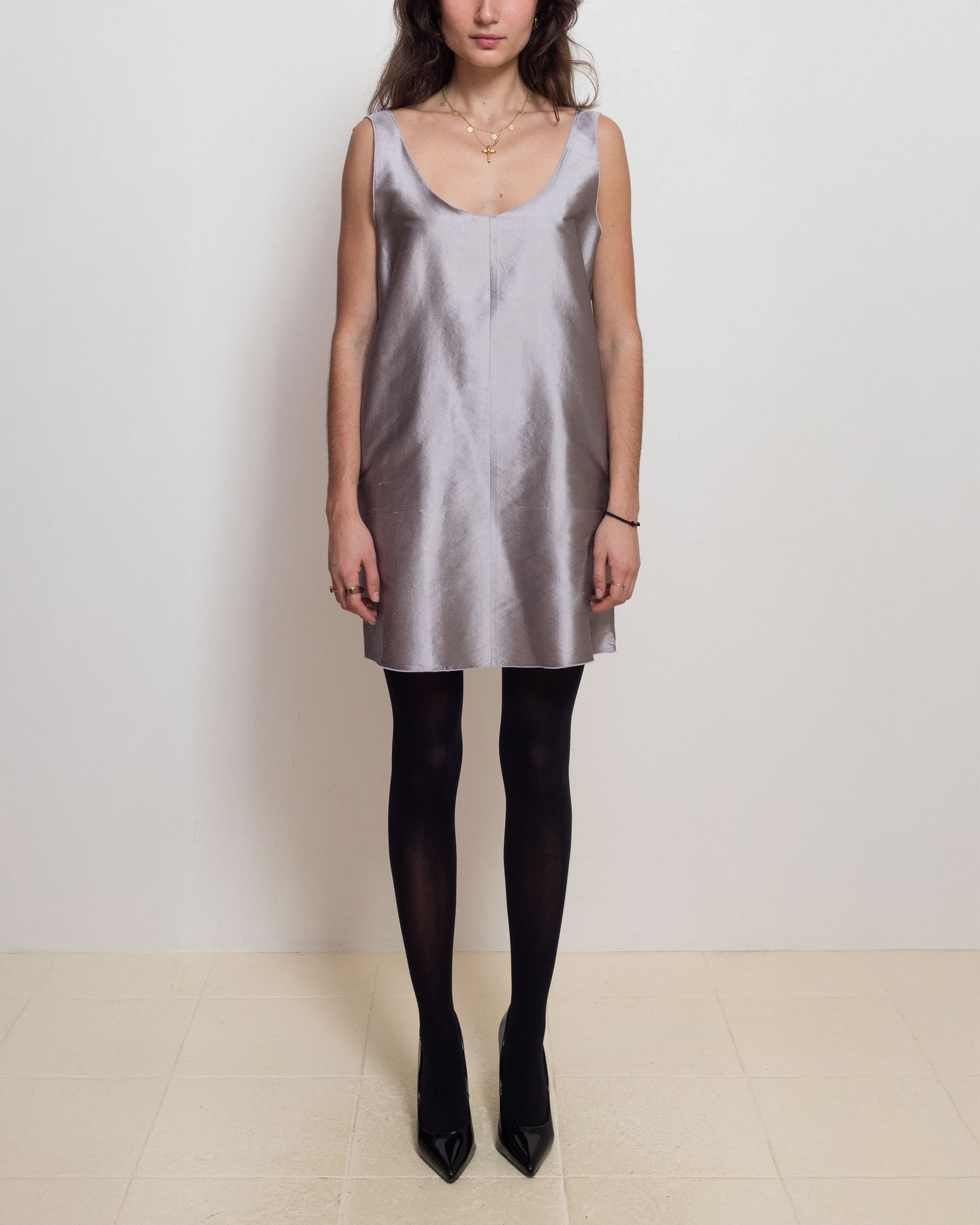 Lavender Silk Lotte Dress