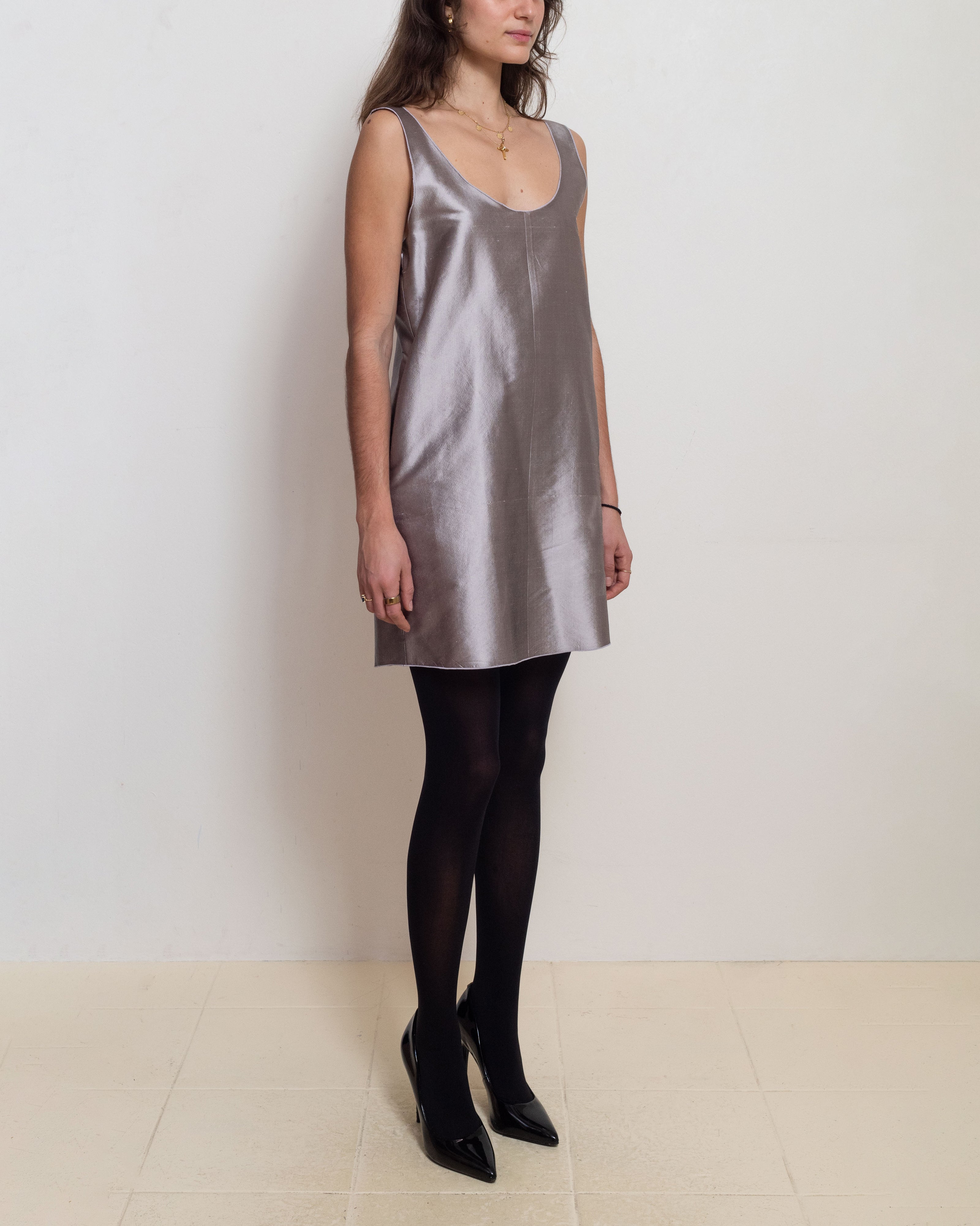 Lavender Silk Lotte Dress