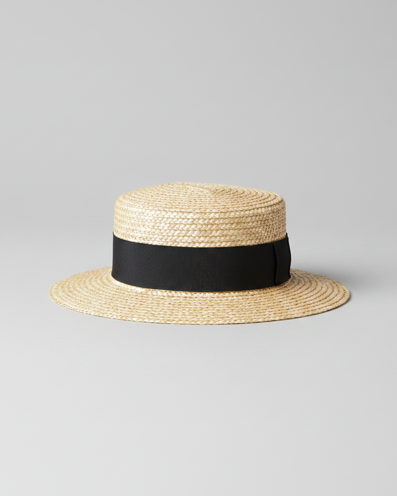 Straw Canotier Hat