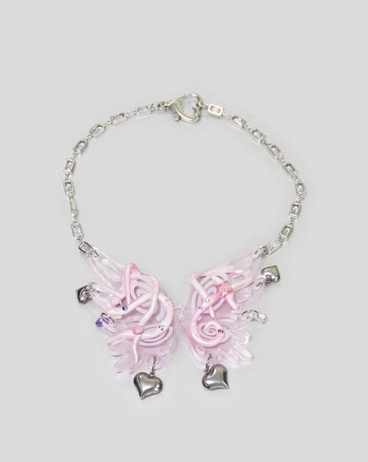 Emma Pryde - Pink Butterfly Necklace