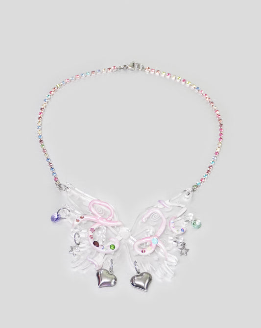 Emma Pryde - Clear Butterfly Necklace